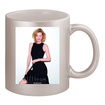 Eva Herzigova 11oz Metallic Silver Mug