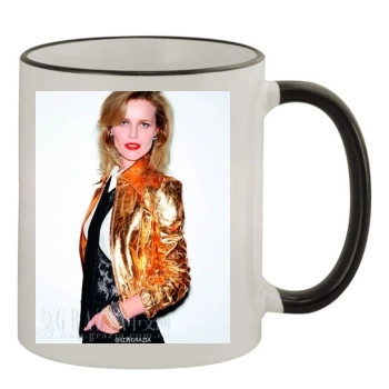 Eva Herzigova 11oz Colored Rim & Handle Mug