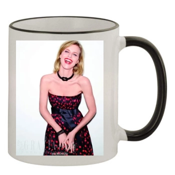 Eva Herzigova 11oz Colored Rim & Handle Mug