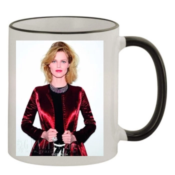 Eva Herzigova 11oz Colored Rim & Handle Mug