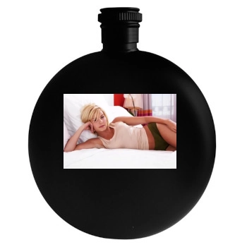 Elisha Cuthbert Round Flask