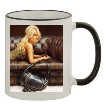 Jessica Simpson 11oz Colored Rim & Handle Mug