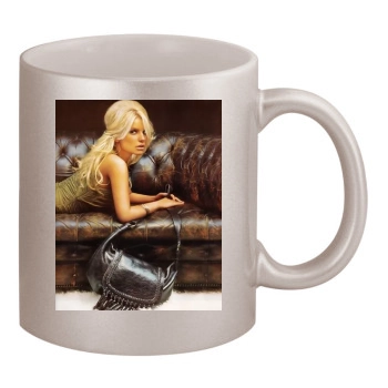 Jessica Simpson 11oz Metallic Silver Mug