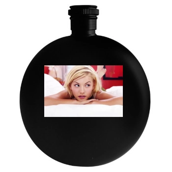 Elisha Cuthbert Round Flask