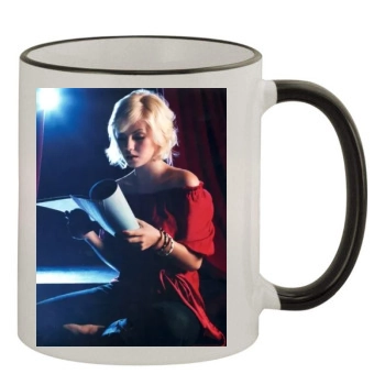 Elisha Cuthbert 11oz Colored Rim & Handle Mug