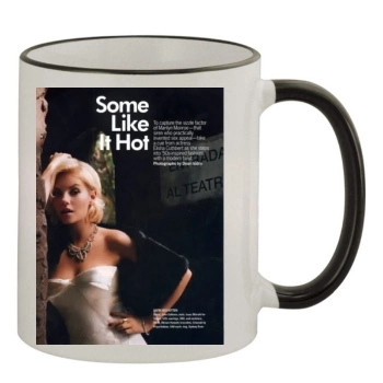 Elisha Cuthbert 11oz Colored Rim & Handle Mug