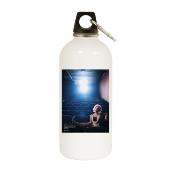 Elisha Cuthbert White Water Bottle With Carabiner