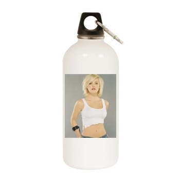 Elisha Cuthbert White Water Bottle With Carabiner