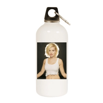 Elisha Cuthbert White Water Bottle With Carabiner