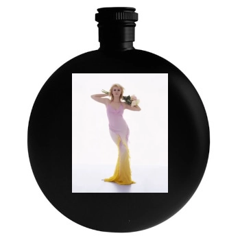 Elisha Cuthbert Round Flask