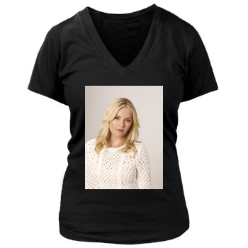 Elisha Cuthbert Women's Deep V-Neck TShirt