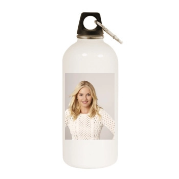 Elisha Cuthbert White Water Bottle With Carabiner