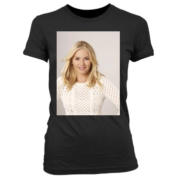 Elisha Cuthbert Women's Junior Cut Crewneck T-Shirt