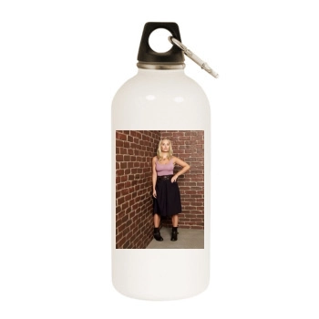 Elisha Cuthbert White Water Bottle With Carabiner