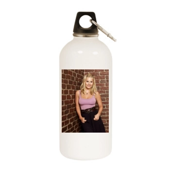 Elisha Cuthbert White Water Bottle With Carabiner