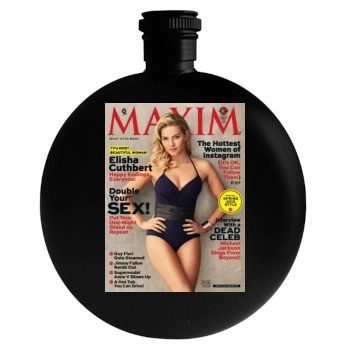 Elisha Cuthbert Round Flask