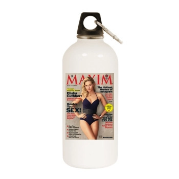 Elisha Cuthbert White Water Bottle With Carabiner