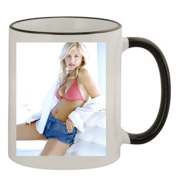 Elisha Cuthbert 11oz Colored Rim & Handle Mug