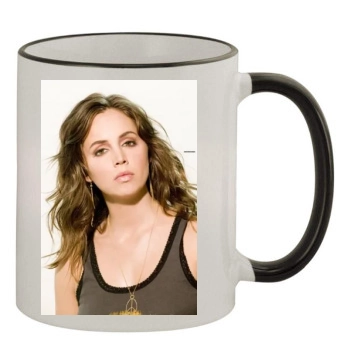 Eliza Dushku 11oz Colored Rim & Handle Mug