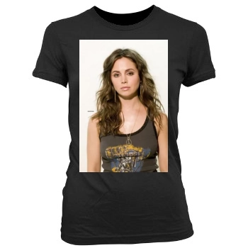 Eliza Dushku Women's Junior Cut Crewneck T-Shirt