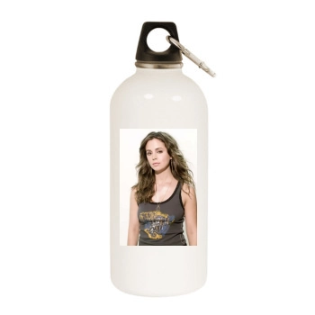 Eliza Dushku White Water Bottle With Carabiner