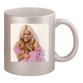 Jessica Simpson 11oz Metallic Silver Mug