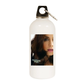 Eliza Dushku White Water Bottle With Carabiner