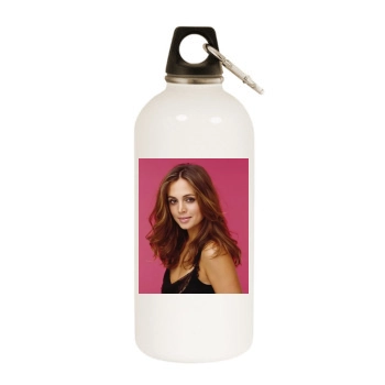 Eliza Dushku White Water Bottle With Carabiner