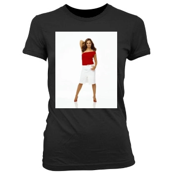 Eliza Dushku Women's Junior Cut Crewneck T-Shirt