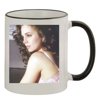 Eliza Dushku 11oz Colored Rim & Handle Mug