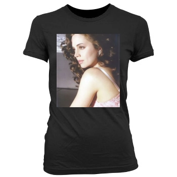 Eliza Dushku Women's Junior Cut Crewneck T-Shirt