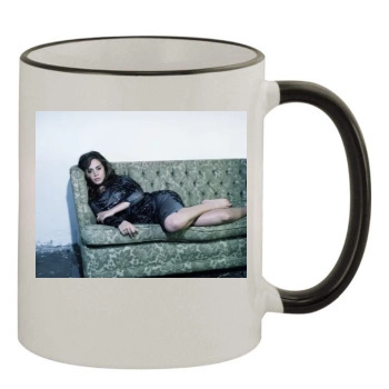 Eliza Dushku 11oz Colored Rim & Handle Mug