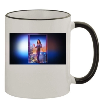 Eliza Dushku 11oz Colored Rim & Handle Mug