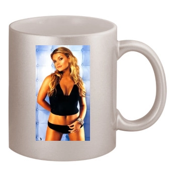 Jessica Simpson 11oz Metallic Silver Mug