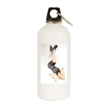 Ellie Goulding White Water Bottle With Carabiner