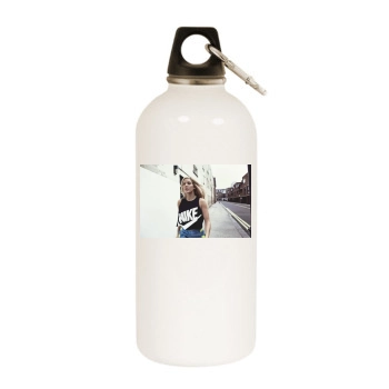 Ellie Goulding White Water Bottle With Carabiner