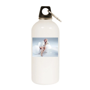 Ellie Goulding White Water Bottle With Carabiner