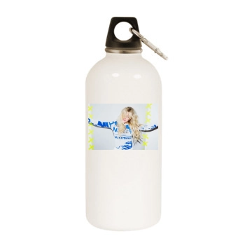 Ellie Goulding White Water Bottle With Carabiner