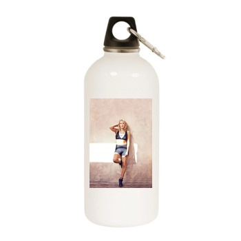 Ellie Goulding White Water Bottle With Carabiner