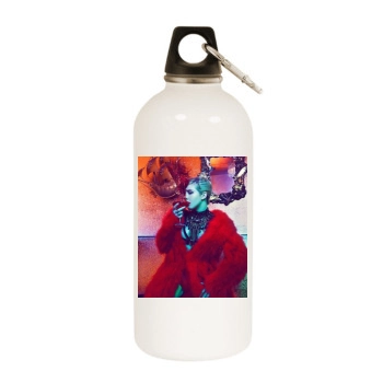 Ellie Goulding White Water Bottle With Carabiner