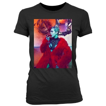 Ellie Goulding Women's Junior Cut Crewneck T-Shirt