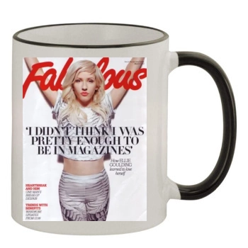 Ellie Goulding 11oz Colored Rim & Handle Mug