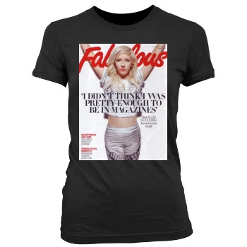 Ellie Goulding Women's Junior Cut Crewneck T-Shirt