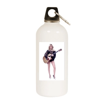 Ellie Goulding White Water Bottle With Carabiner