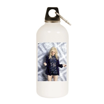 Ellie Goulding White Water Bottle With Carabiner