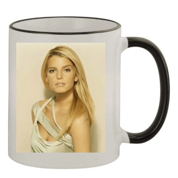 Jessica Simpson 11oz Colored Rim & Handle Mug