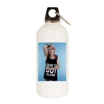 Ellie Goulding White Water Bottle With Carabiner