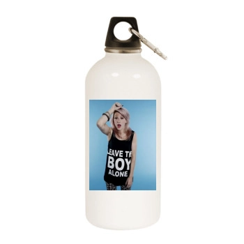 Ellie Goulding White Water Bottle With Carabiner