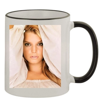 Jessica Simpson 11oz Colored Rim & Handle Mug