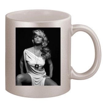 Jessica Simpson 11oz Metallic Silver Mug